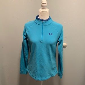 Women Fleece Under Armour half zip sweater size medium